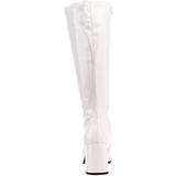 Blanc Verni 7,5 cm GOGO-300 Bottes Femmes pour Hommes