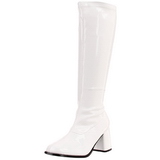 Blanc Verni 7,5 cm GOGO-300 Bottes Femmes pour Hommes