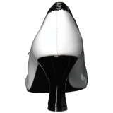 Blanc Verni 7,5 cm JENNA-06 grande taille escarpins femmes