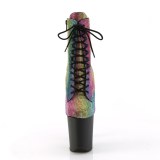 Blanc bottines pierre strass 20 cm FLAMINGO-1020RS2 bottines talons hauts pleaser