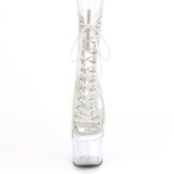 Blanc transparent 18 cm ADORE-1016C-2 bottines de striptease