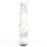 Blanc transparent 18 cm ADORE-1018C bottines de striptease