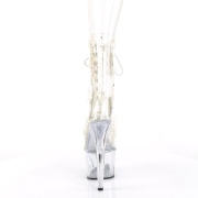 Blanc transparent 18 cm ADORE-1020C-2 bottines de striptease