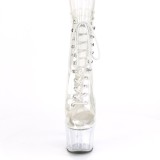 Blanc transparent 18 cm ADORE-1020C bottines de striptease