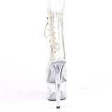 Blanc transparent 18 cm ADORE-1020C bottines de striptease