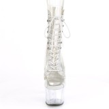 Blanc transparent 18 cm ADORE-1021C-2 bottines de striptease