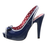 Bleu 11,5 cm retro vintage BETTIE-05 Chaussures pour femmes a talon