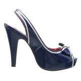 Bleu 11,5 cm retro vintage BETTIE-05 Chaussures pour femmes a talon
