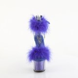 Bleu 18 cm ADORE-724F sandales  talons hauts et plumes pole dance