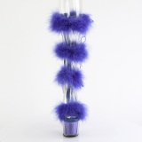 Bleu 18 cm ADORE-728F sandales  talons hauts et plumes pole dance