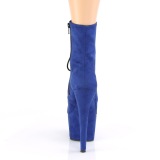 Bleu Similicuir 18 cm ADORE-1020FS bottines femmes  lacets