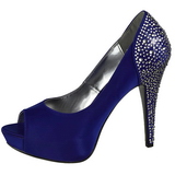 Bleu Strass 13 cm LOLITA-08 Chaussures Escarpins de Soirée