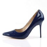 Bleu Verni 10 cm CLASSIQUE-20 grande taille chaussures stilettos