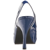 Bleu Verni 11,5 cm PINUP-10 grande taille sandales femmes