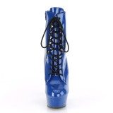 Bleu Verni 15 cm Pleaser DELIGHT-1020 bottines de pole dance