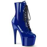Bleu Verni 18 cm ADORE-1020 bottines plateforme pour femmes