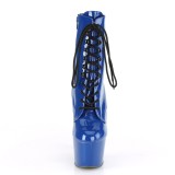 Bleu Verni 18 cm ADORE-1020 bottines plateforme pour femmes