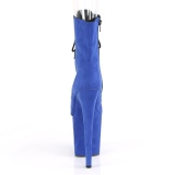 Bleu faux suede 20 cm FLAMINGO-1021FS bottines de pole dance