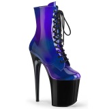 Bleu glitter 20 cm FLAMINGO-1020SHG exotic bottines de striptease