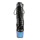 Bleu paillettes 18 cm Pleaser ADORE-1020LG bottines de pole dance