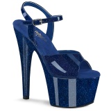 Bleues 18 cm ADORE-709GP etincelle sandales avec plateforme