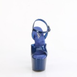 Bleues 18 cm ADORE-709GP etincelle sandales avec plateforme