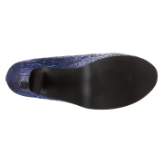 Bleues Etincelle 14,5 cm TEEZE-10G Concealed burlesque escarpins à talon aiguille bout pointu