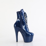 Bleues glitter 18 cm pleaser bottines talons hauts femme