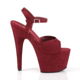 Bordeaux Similicuir 18 cm ADORE-709FS sandales  talons aiguilles