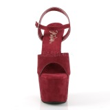 Bordeaux Similicuir 18 cm ADORE-709FS sandales  talons aiguilles