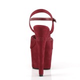 Bordeaux Similicuir 18 cm ADORE-709FS sandales  talons aiguilles