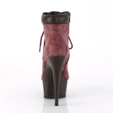 Bordeaux Sudine 15 cm DELIGHT-600TL-02 bottines pleaser plateforme