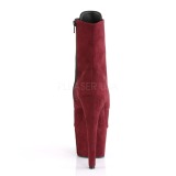 Bordeaux faux suede 18 cm ADORE-1021FS bottines de pole dance