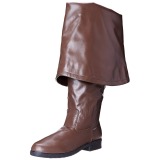 Brun Similicuir 4 cm MAVERICK-2045 Cuissardes pour Hommes