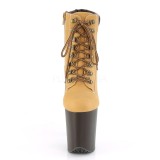 Brun Sudine 20 cm FLAMINGO-800TL bottines pleaser plateforme