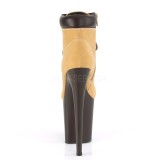 Brun Sudine 20 cm FLAMINGO-800TL bottines pleaser plateforme