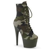 Camoflash Toile 18 cm ADORE-1020CAMO pleaser bottines  plateforme