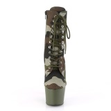 Camoflash Toile 18 cm ADORE-1020CAMO pleaser bottines  plateforme