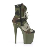 Camoflash Toile 20 cm FLAMINGO-1020CAMO pleaser bottines  plateforme