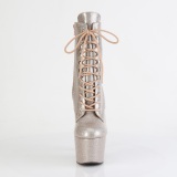 Champagne glitter 18 cm pleaser bottines talons hauts femme