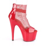 Chaussure rouge talon haut 18 cm ADORE-765RM etincelle talons hauts plateforme
