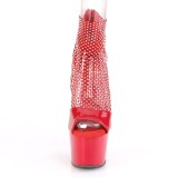 Chaussure rouge talon haut 18 cm ADORE-765RM etincelle talons hauts plateforme