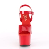 Chaussure rouge talon haut plateforme 18 cm SKY-308N JELLY-LIKE matriau extensible