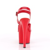 Chaussure rouge talon haut plateforme 18 cm SKY-308N JELLY-LIKE matriau extensible