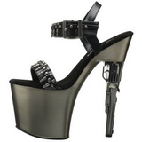 Chrome 19 cm BONDGIRL-712 plateforme chaussure talon pistolet