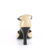 Creme Suede 10 cm SMITTEN-10 Rockabilly escarpins  talons hauts