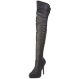 Cuir 13,5 cm INDULGE-3011 Cuissardes Bottes Plateforme