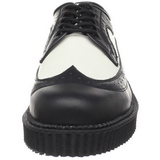 Cuir 2,5 cm CREEPER-608 Chaussures Creepers Hommes Plateforme