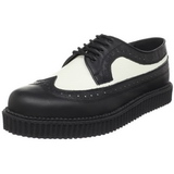 Cuir 2,5 cm CREEPER-608 Chaussures Creepers Hommes Plateforme