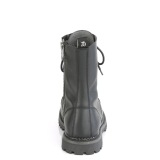 Cuir Vegan RIOT-10 bottes  cap d acier demonia - bottes de combat unisex